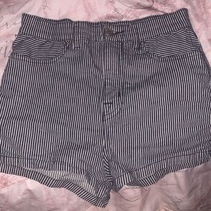 BDG denim stripe shorts